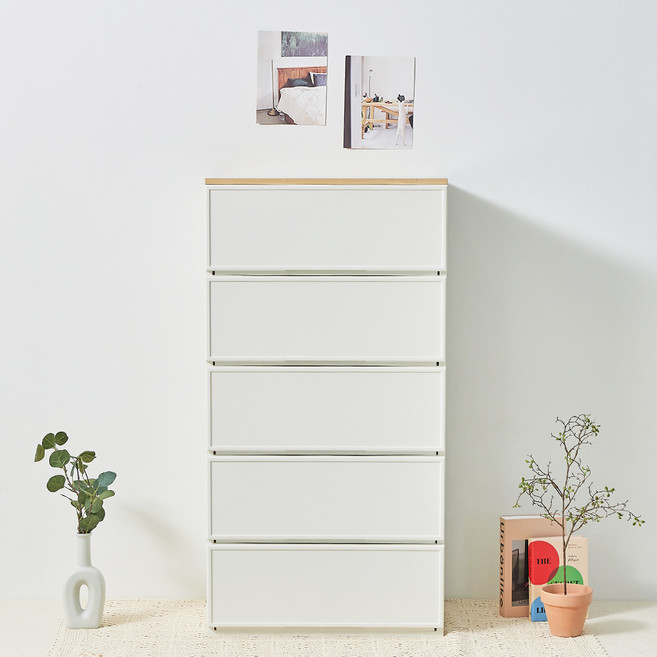 cimelax Simlex Leppold 模組抽屜櫃, 莫蘭迪白色, 5層