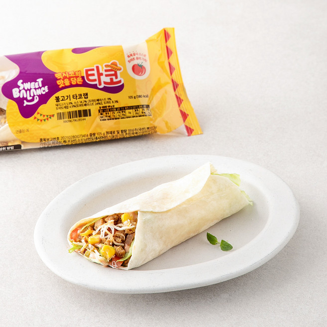 스윗밸런스 불고기 타코랩, 105g, 1개