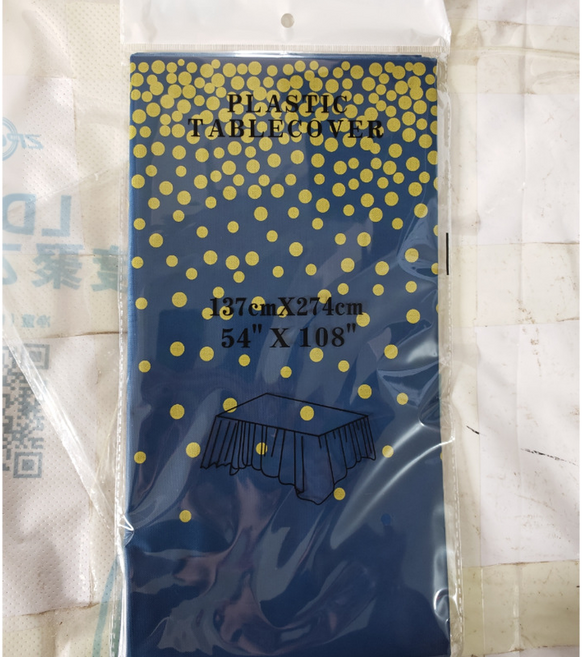 무로우도트파티식탁보, 타입 M, 4개, 137 x 274 cm