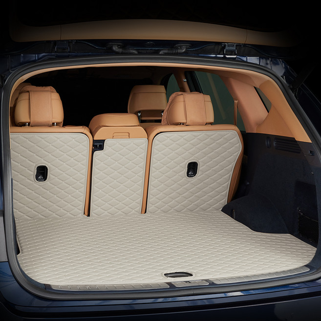 메이튼 차량 순정형 제뉴인 더블 퀼팅 트렁크매트 일체형, 기아 레이 64 폴딩 (칼선없음) (11년11월~), 웜그레이