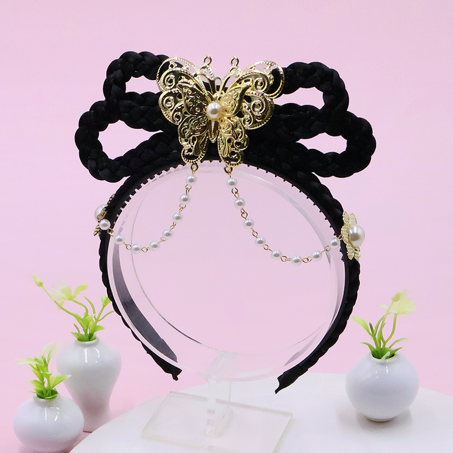 BIDANGIL 단설 선녀 가채 한복 머리띠