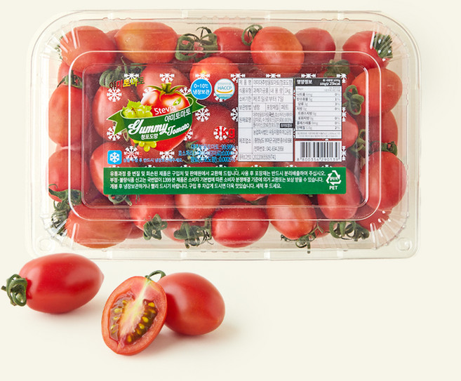 우듬지팜 야미 스테비아 대추방울토마토 청포도향, 1개, 1kg