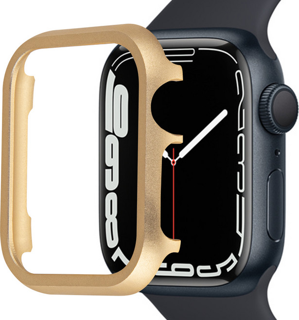 아이몰 메탈릭가드 애플워치 보호 케이스, 골드, 1개