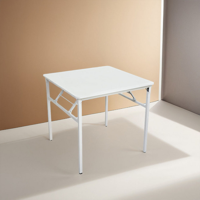 가구느낌 베스트 접이식 간이 테이블, 화이트화이트