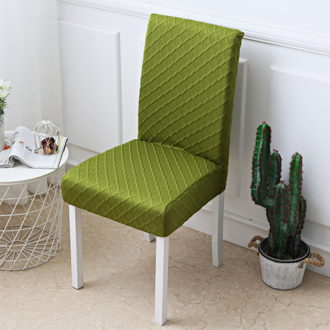 러빙랩 에스닉 고탄력 의자커버 2p, 올리브그린, 2개