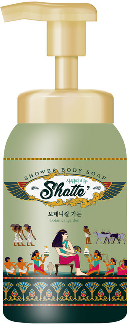 샤워때비누 버블 바디워시 보태니컬 가든, 600ml, 1개