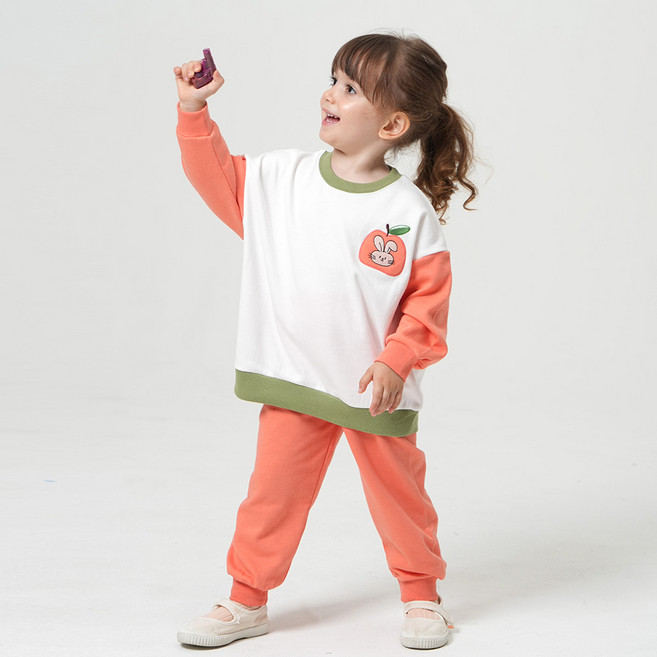 KIDSCOMO 女童迷你啵上下衣套裝
