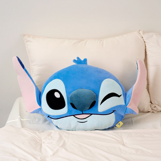 룸앤홈 디즈니 스티치 페이스 쿠션, 혼합색상