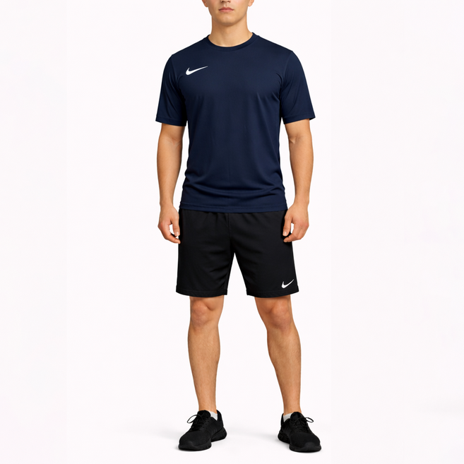 NIKE 耐吉 男款 Swoosh 短袖 T 恤 + 運動短褲套裝