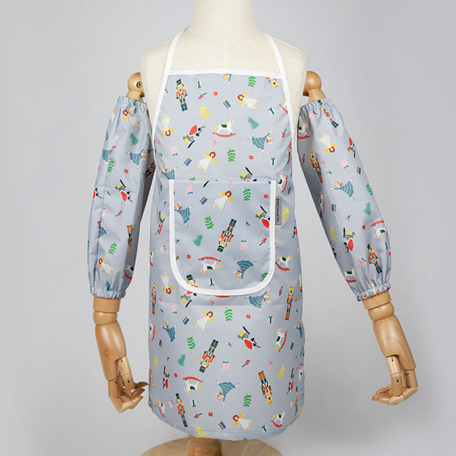 베베슈에뜨 아동용 방수 앞치마 + 팔토시 세트