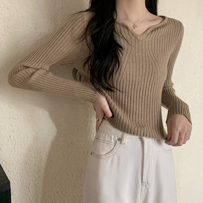 LUNA GIRL 女款Anian V領針織衫 L25FKN073119