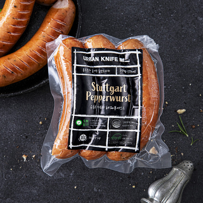 어반나이프 슈투트가르트 페파부어스트 소시지, 270g, 1개
