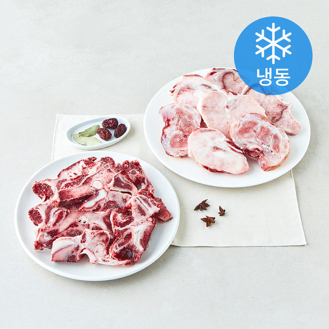 조은장터 사골 2kg + 잡뼈 2kg 탕용 보신세트 1호 (냉동), 1세트