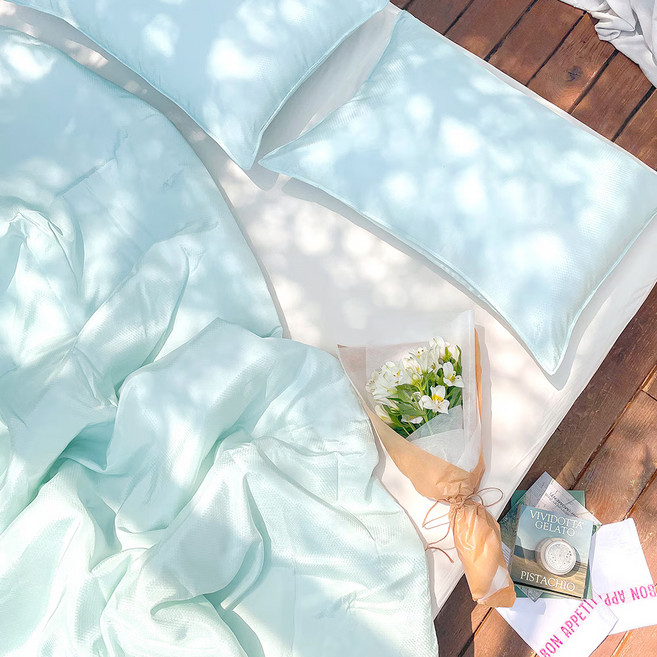 픽켄드 포겟미낫컴바인드 픽켄드 냉감 인견 여름 차렵이불 세트