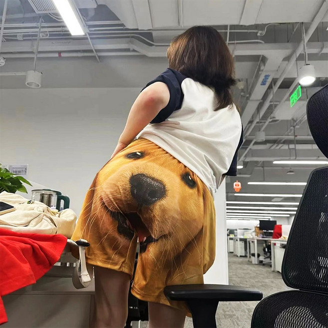 다다랜드 궁둥 강아지 수면 반바지