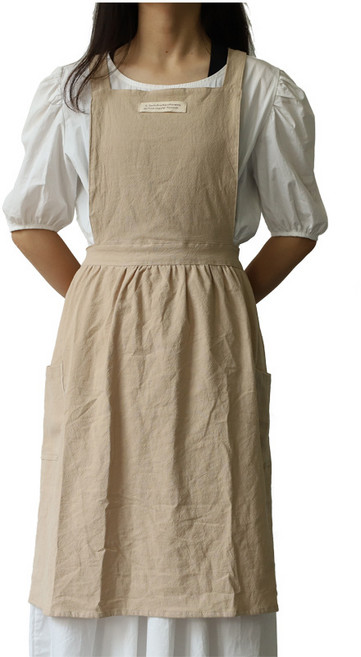 알로데 페미닌 베이직 미술 앞치마, TYPE05베이지