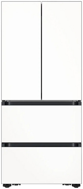 삼성전자 Bespoke AI 김치플러스 420L 4도어 키친핏 김치냉장고 방문설치, 에센셜화이트, RK70F42M3Z