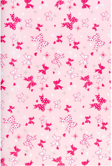 더해피 양면 방수 리본 패턴 원단, 핑크, 1개