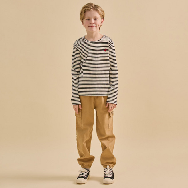 비버리힐스폴로클럽 아동용 네트 코튼 카고 상하의 세트