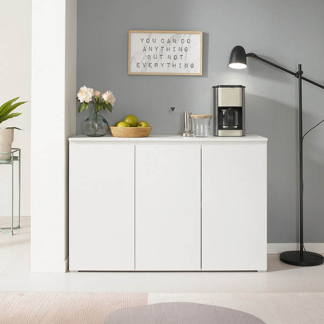 데코라인 오르세 주방수납장 1200 방문설치, 화이트