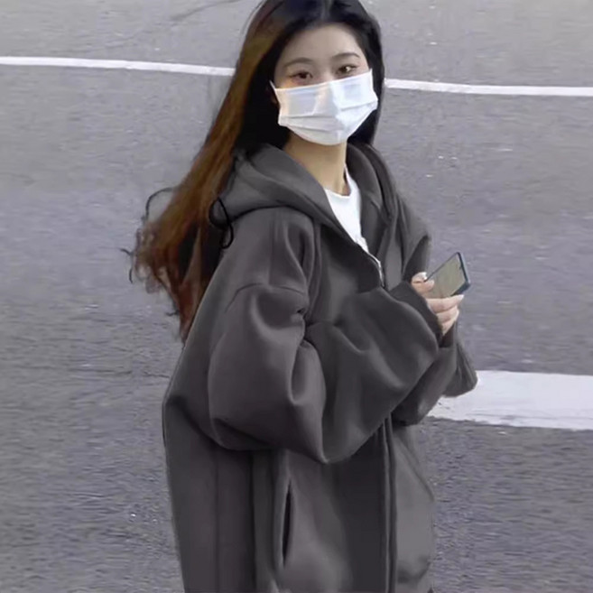 피어니스트 모던 릴렉스 오버사이드 후드집업