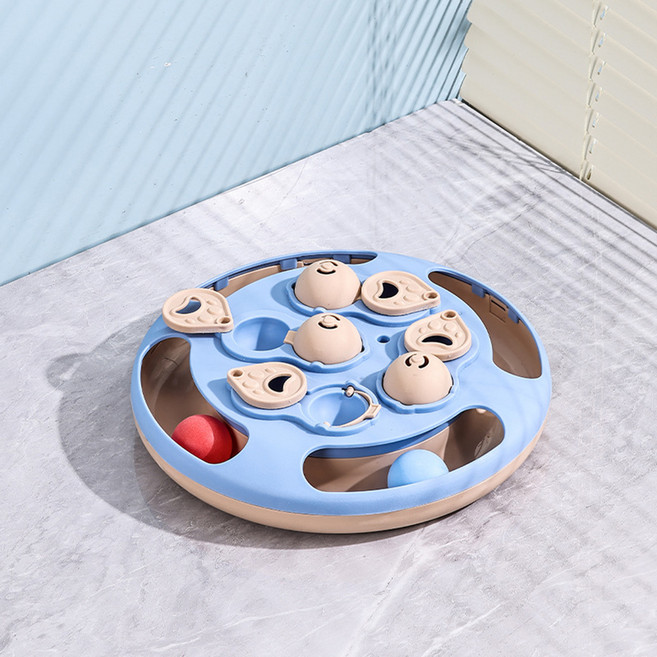 데이소이 고양이 공 회전 교육 장난감 ONE SIZE, 2 블루, 1개