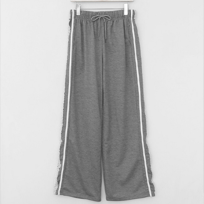 큐니걸스 여성용 레이스트랙4 밴딩 트레이닝팬츠