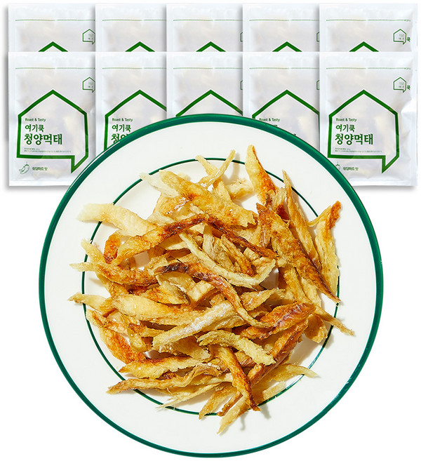 여기쿡 로스팅 시즈닝 청양먹태, 45g, 10개