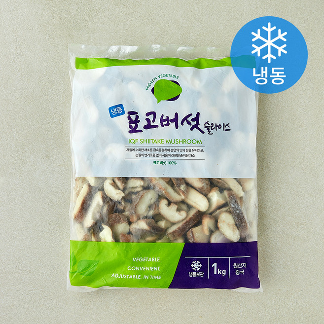 표고버섯 슬라이스 (냉동), 1개, 1kg