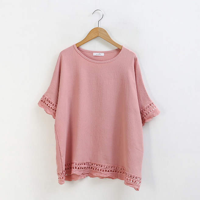 피핀 여성용 자수 포인트 블라우스 #49486