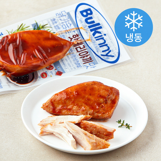 벌키니 닭가슴살 핫데리야끼맛 (냉동), 100g, 1개입, 5개