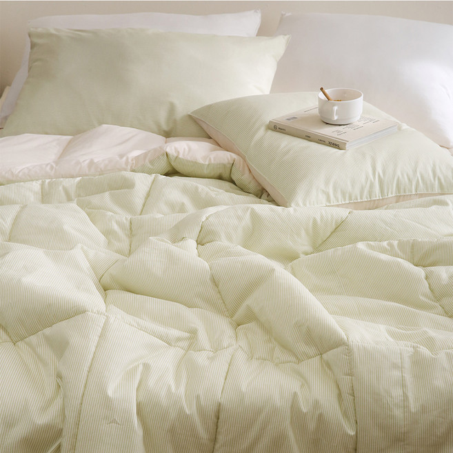 플로라침구 미니멀 스트라이프 면 차렵이불