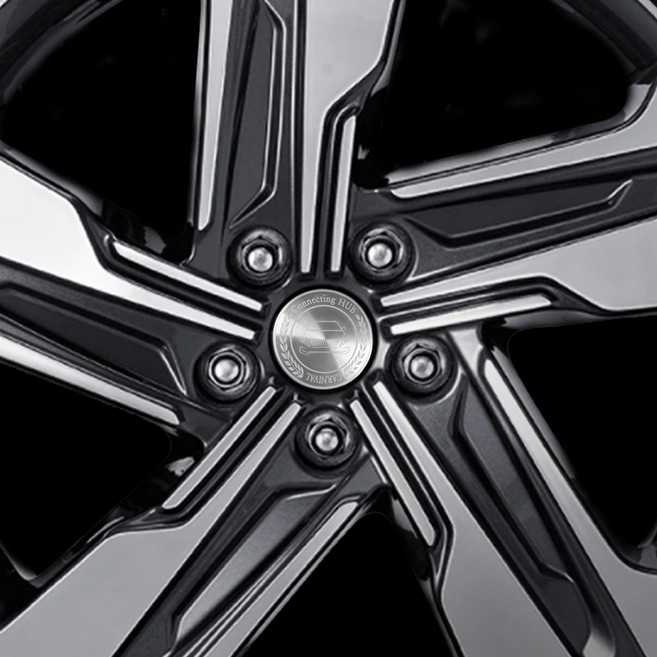 크립톤 휠캡 엠블럼 스티커 2p, 더뉴 코나 A-07, 실버