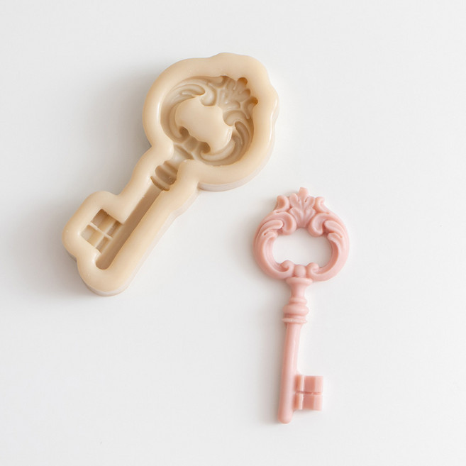 앵글띵 1구 실리콘몰드 2p, 빈티지열쇠