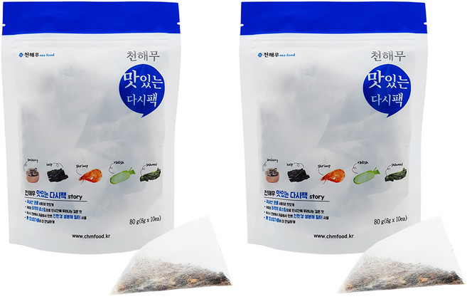 천해무 맛있는 다시팩 8g x 10p, 80g, 2개