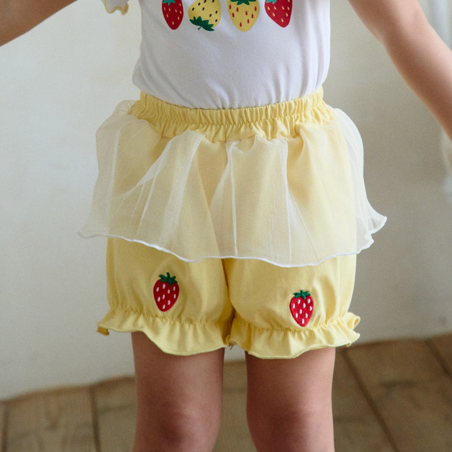 키키모라 아동용 딸기 샤베트 숏츠