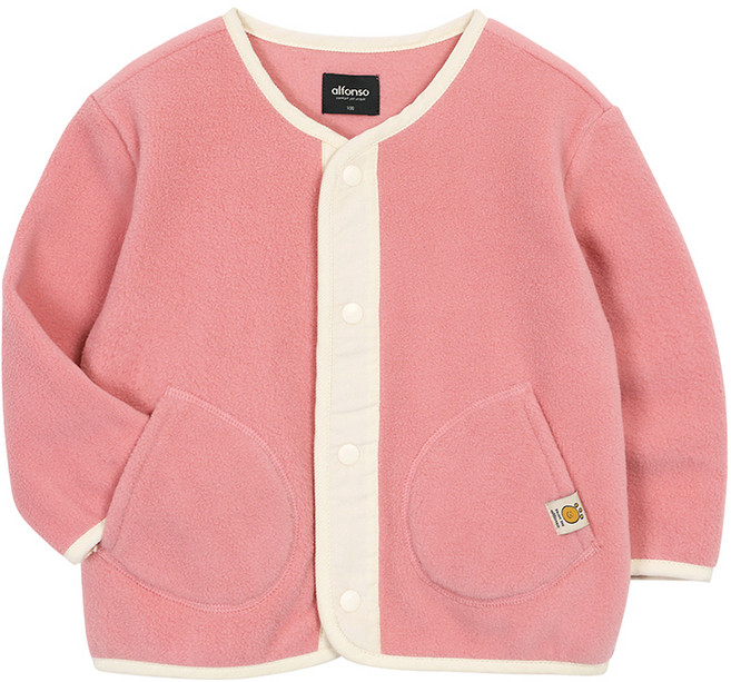 알퐁소 아동용 배색폴라플리스 점퍼