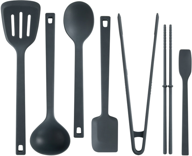 베르덴 스탠드업 실리콘 조리도구 7종 세트 차콜, 1세트
