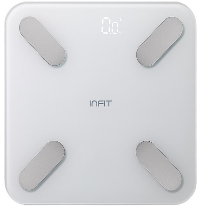 인핏 스마트 블루투스 앱 연동 밸런스 체지방 체중계, MF-1025B, 혼합색상, 1개