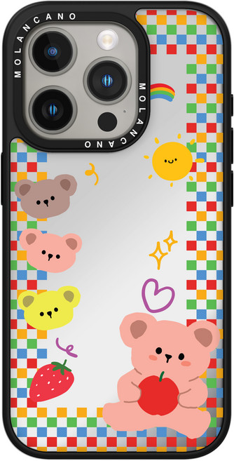 모란카노 미러 디자인 휴대폰 케이스