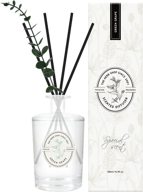 더허브샵 센티드 디퓨저, 청포도, 500ml, 1개