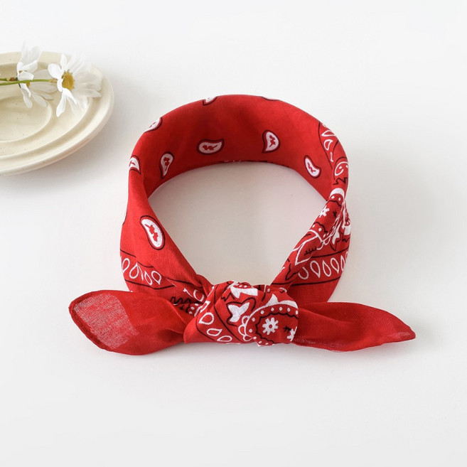 씨티컴퍼니 페이즐리 반다나 스카프 등산 캠핑 손수건 헤어두건