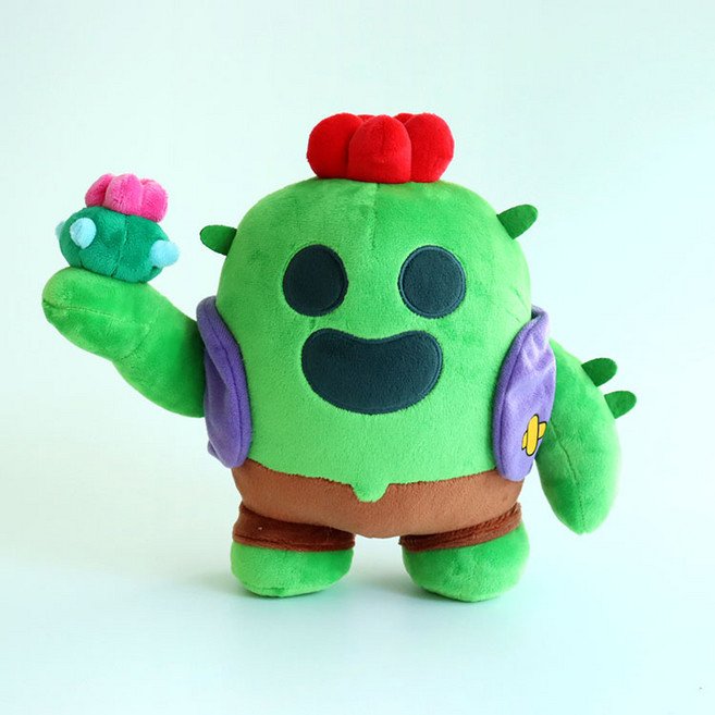 매니어리틀 브롤스타즈 스파이크 봉제인형, 혼합색상, 1개, 23cm