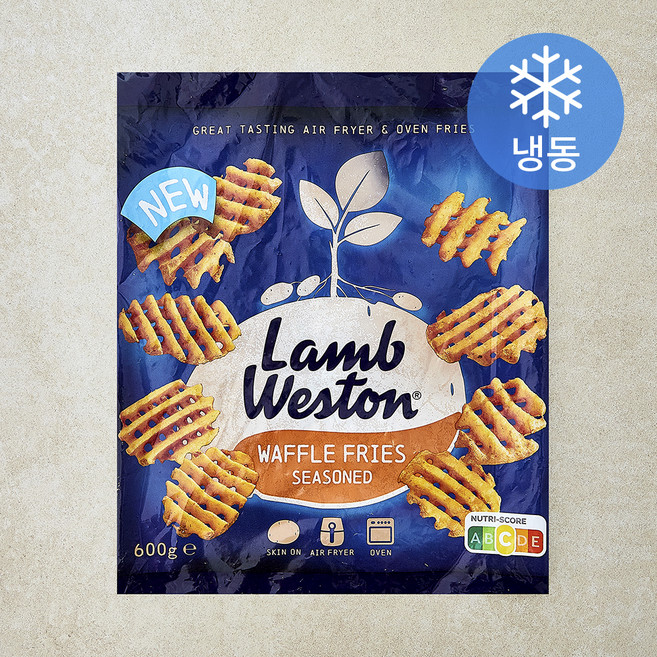 램웨스턴 와플모양 시즈닝 감자튀김 (냉동), 600g, 1개