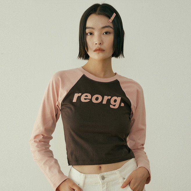 REORG 女款 FEL REORG 標誌拉克蘭袖T恤