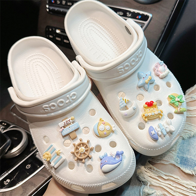 The Flow Commerce 可愛海洋系列鞋飾裝飾配件11件組