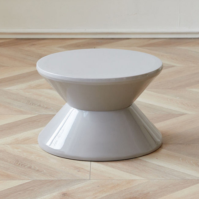 라라하우스 델라 모래시계 컬러 스툴 사이드 테이블 23.5 x 36 cm, 그레이, 1개