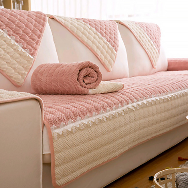 알럽홈 투톤 스퀘어 엠보싱 쇼파커버