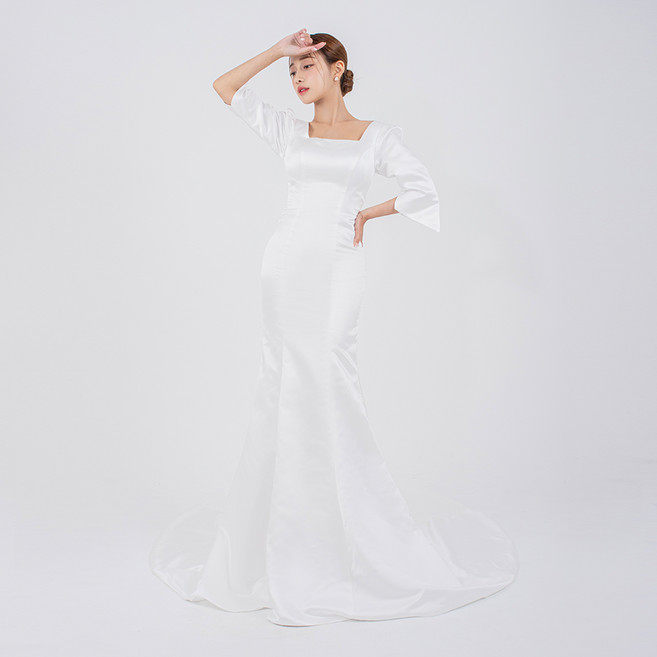 릴리드레스 루시드 퍼프 롱 드레스 LDW16