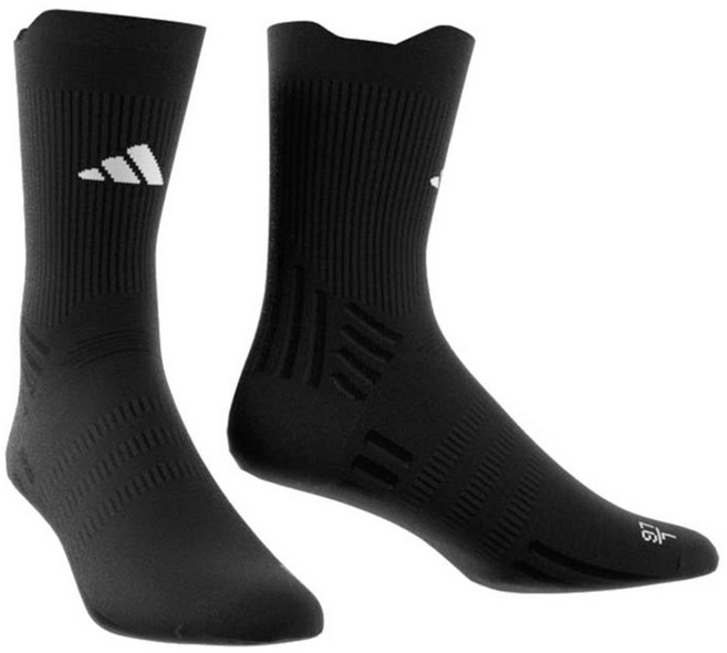 adidas 愛迪達 TENNIS CRW SOCK 襪子, 黑色, 1雙